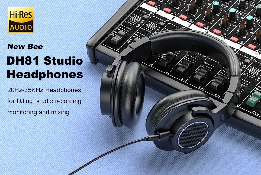 How to use New Bee DH81 wired minitor headphone How to use New Bee DH81 wired minitor headphone