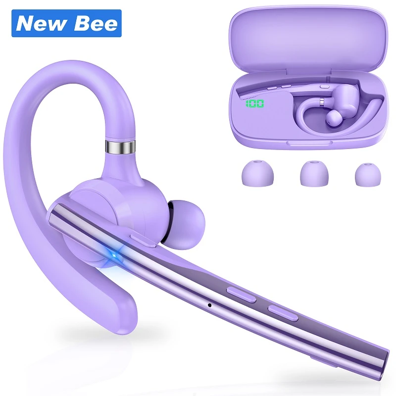 Nye Bee-merket lilla Bluetooth-hodesett